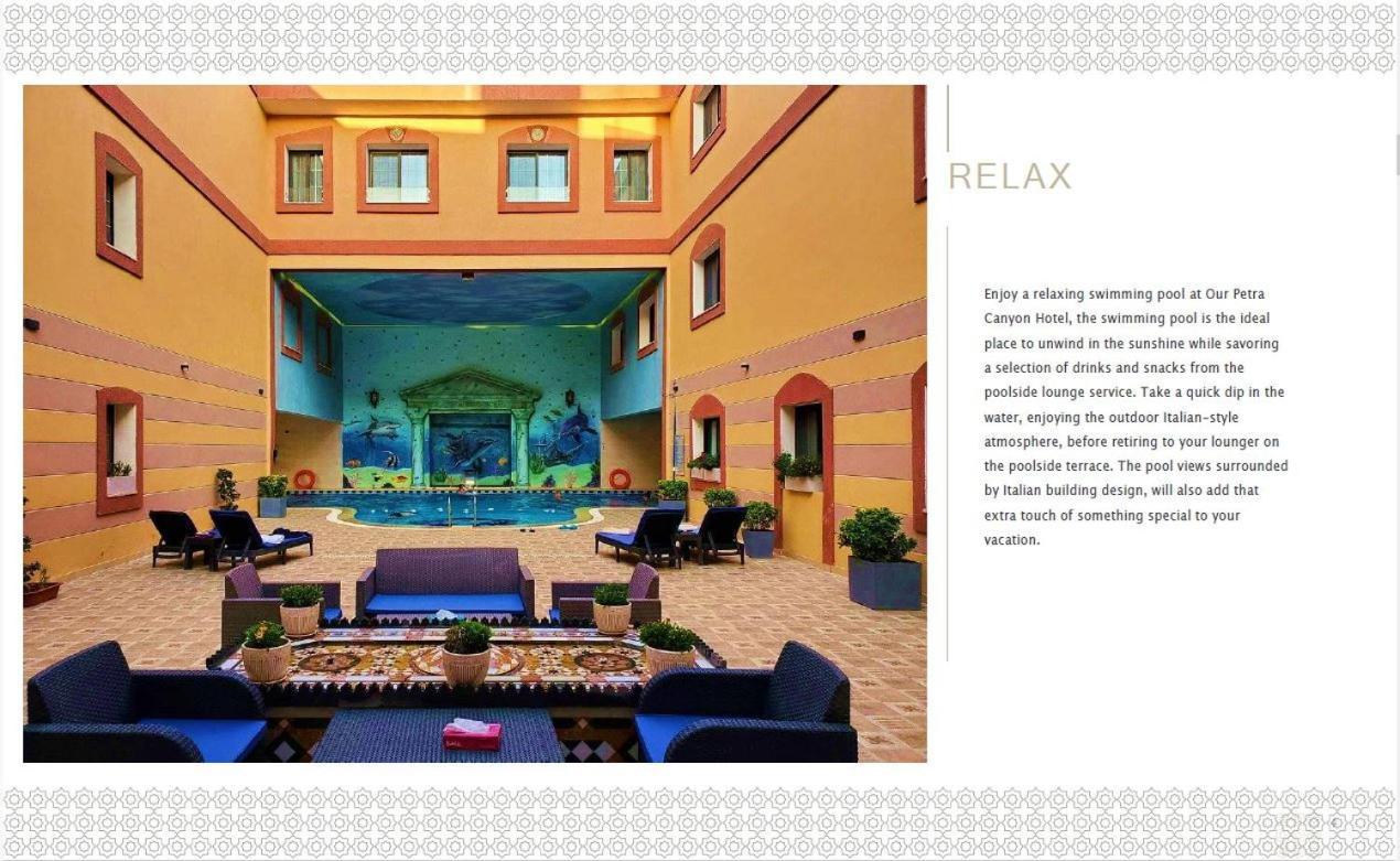 Petra Canyon Hotel Wadi Musa Exterior photo